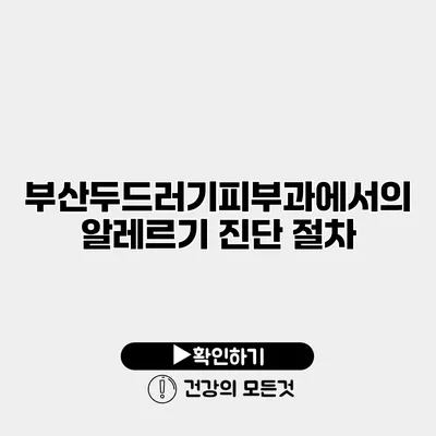 부산두드러기피부과에서의 알레르기 진단 절차