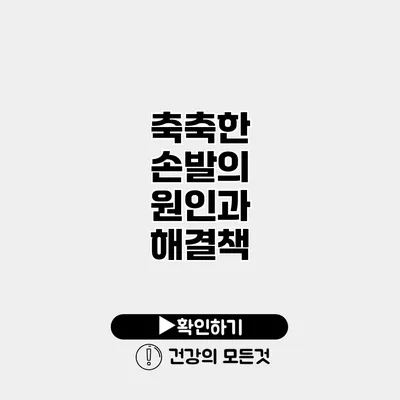 축축한 손발의 원인과 해결책